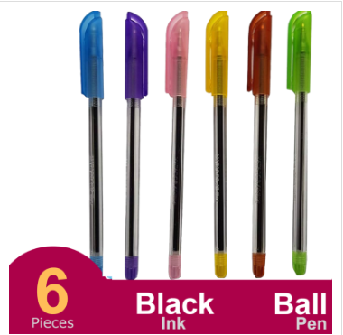 Matador All-Time Ball Pen-6Pcs - Black Ink